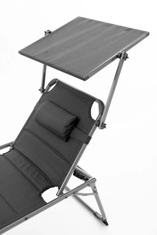 XXL-Komfort-Sonnenliege inkl. Kissen gepolstert aus Aluminium, ca. 193 x 67 x 48 cm - Schwarz – Bild 5